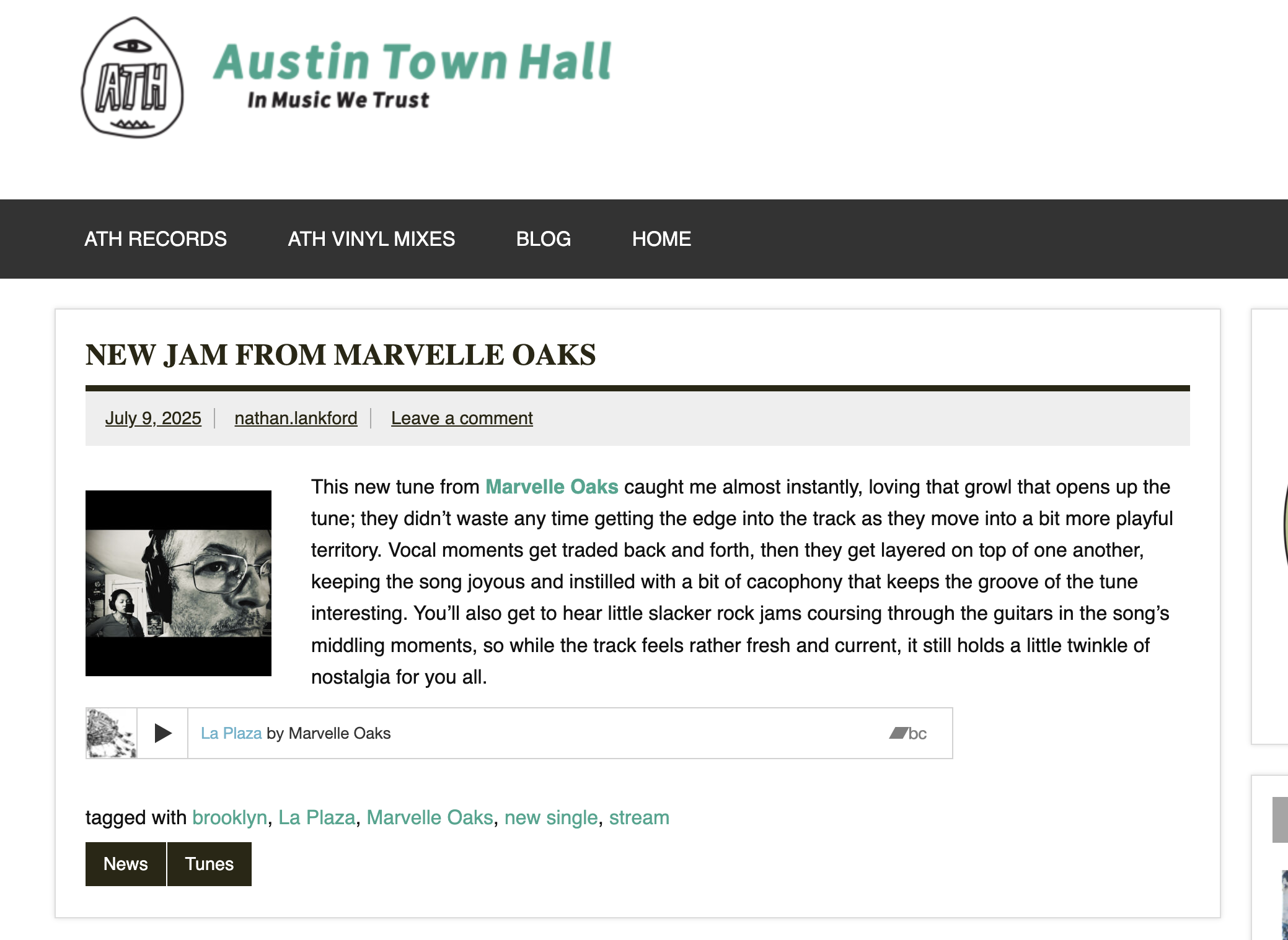 Marvelle Oaks in Austin Town Hall